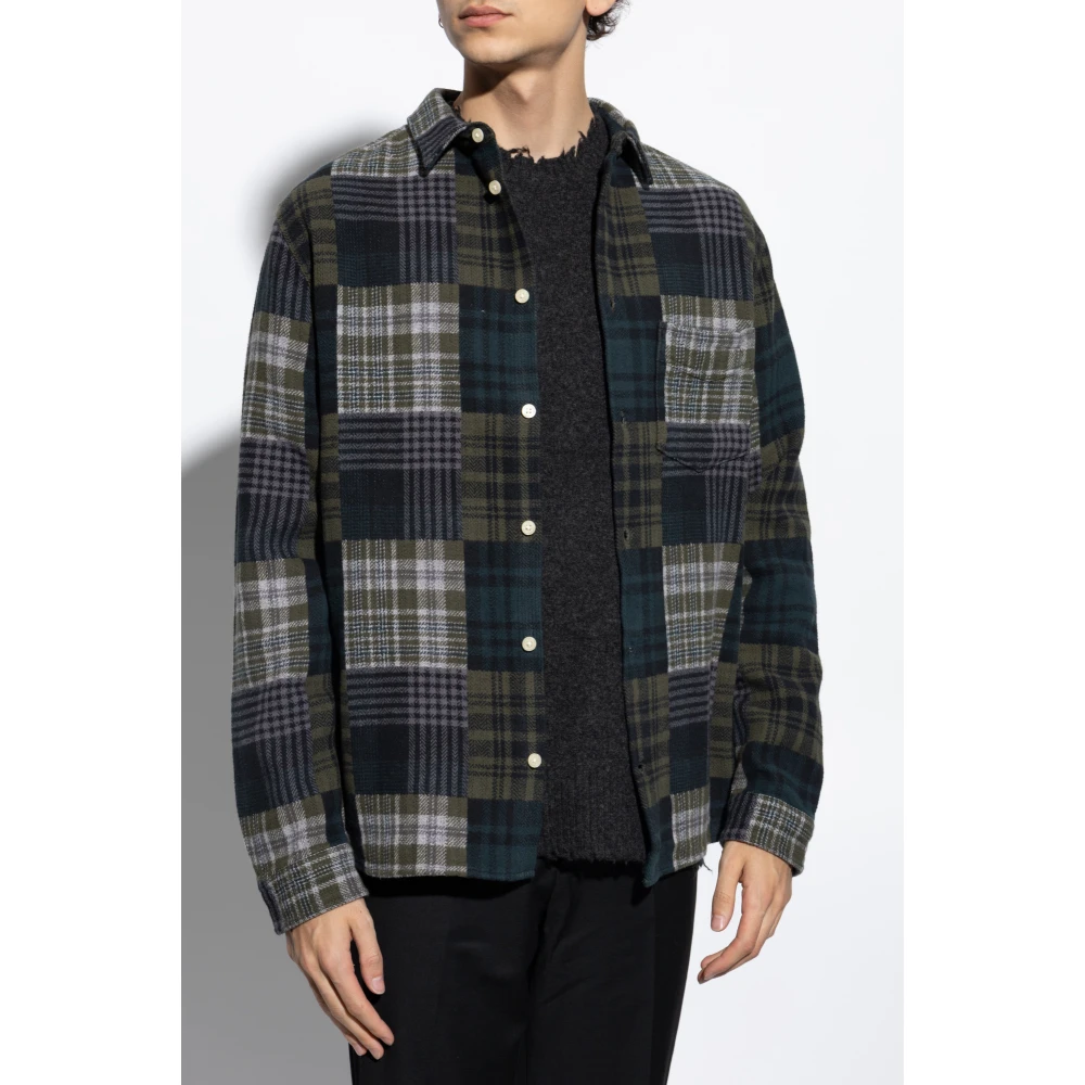 AllSaints Hopton Shirt Green Heren