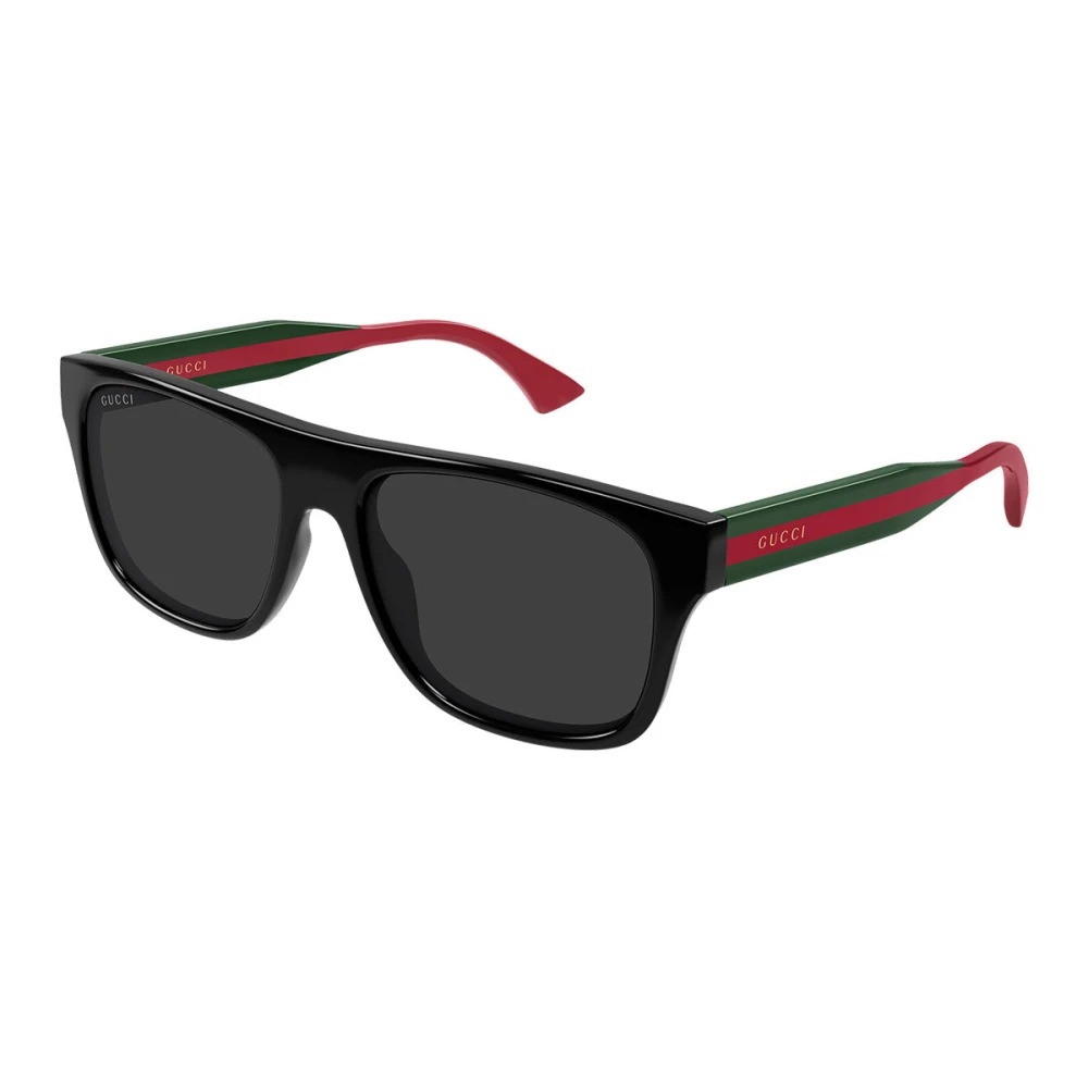 Gucci Men's Black Sunglasses, 56 Mm, Square Frame Sunglasses
