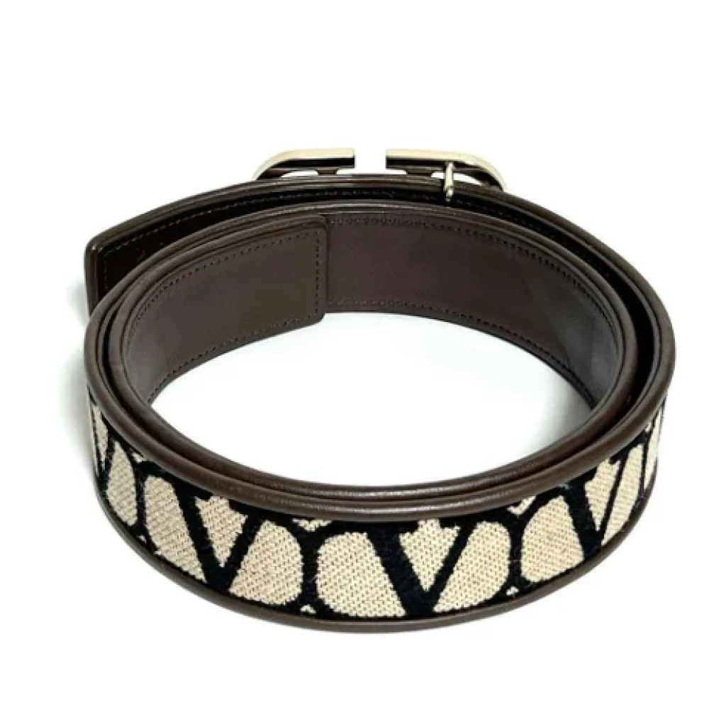 Valentino Vintage Pre-owned Leather belts Brown Dames