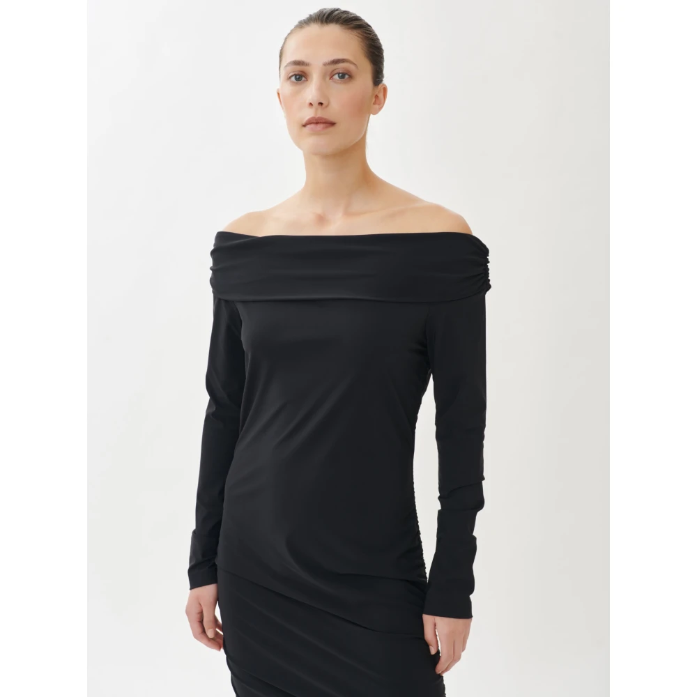 Jane Lushka Sonia Jurk Technisch Jersey | Zwart Black Dames
