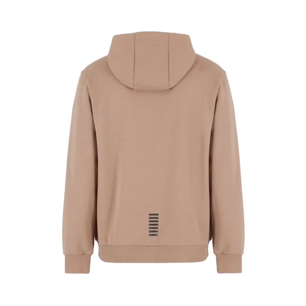Emporio Armani EA7 Hoodie met voorzak Brown Heren