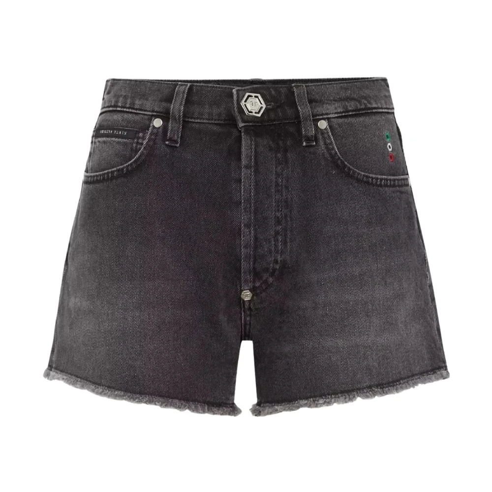 Philipp Plein Zwarte Hot Pants Shorts Black Dames