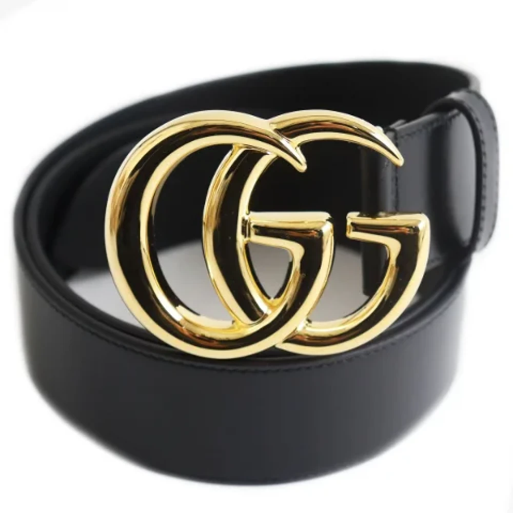 Gucci Vintage Pre-owned Leather belts Black Heren