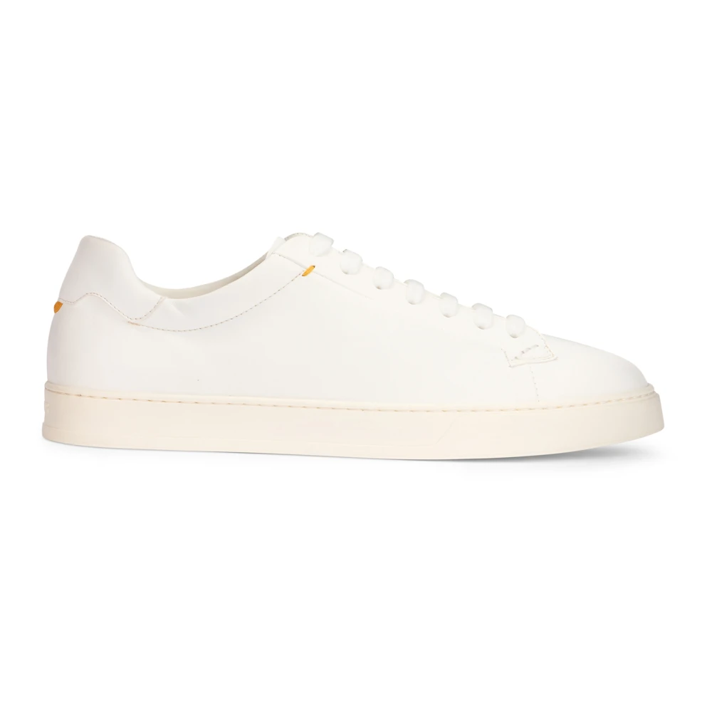 Doucal’s Nappa Sneakers Heren Schoenen Wit