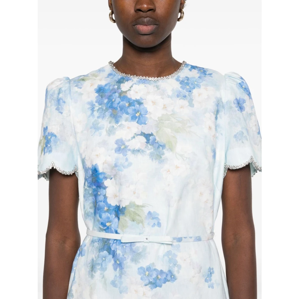 Zimmermann Blauwe Jurk voor Vrouwen Multicolor Dames