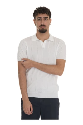 Elastisk Midja Jersey Polo Tröja