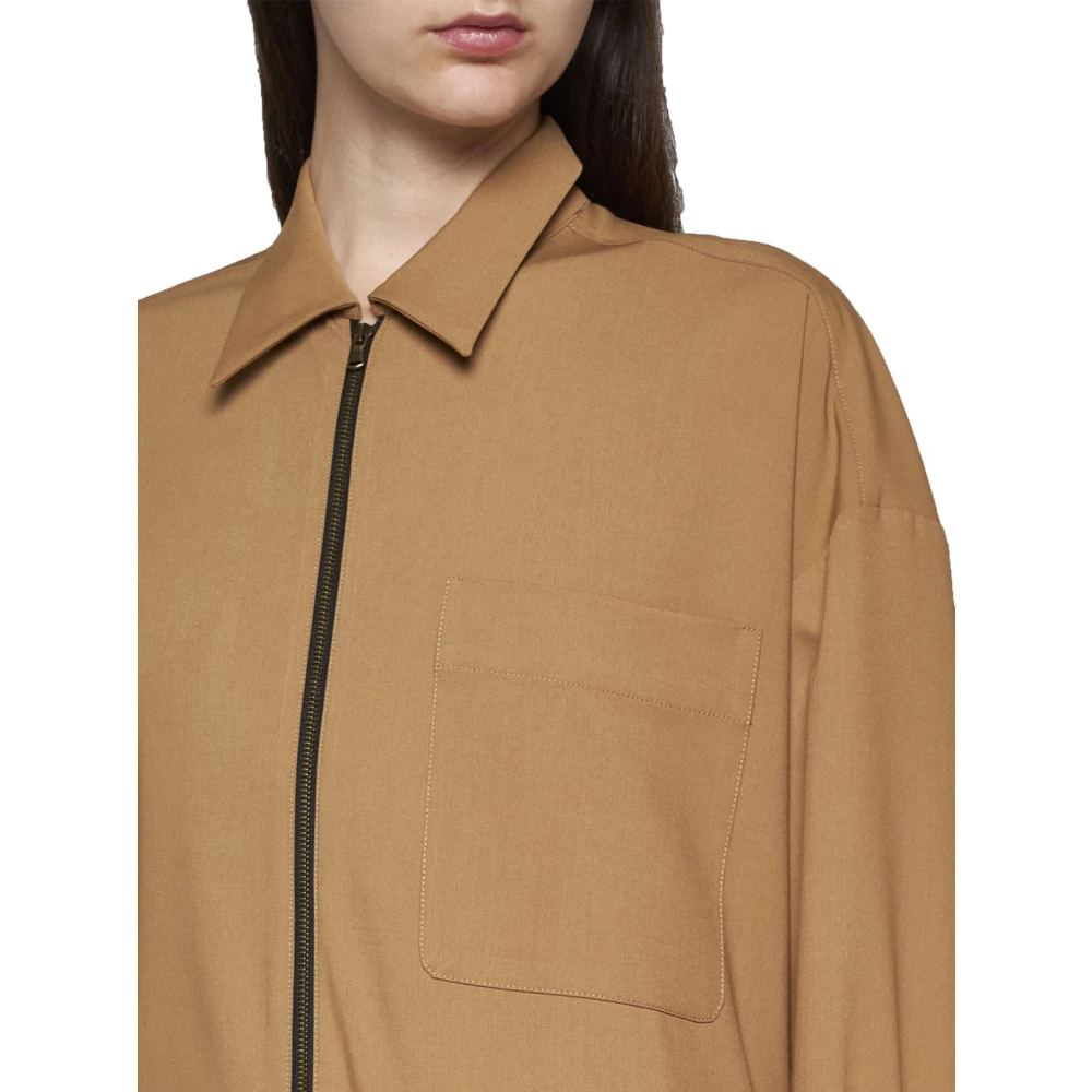 Blanca Vita Bruine Leren Jassen Brown Dames