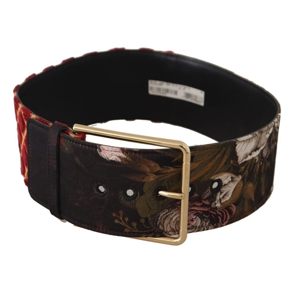 Dolce & Gabbana Belts, Female, One Size, Floral Print Belt Multicolor