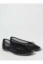 studded-trim-mesh-ballet-flats