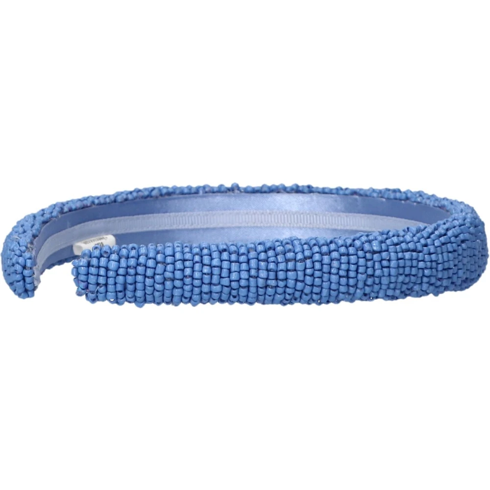 Becksöndergaard Paarse kralen haarband Solid Slim Blue Dames