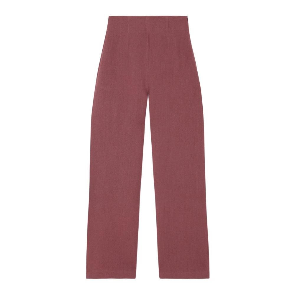 Cortana Margot linnen en wollen broek Red Dames