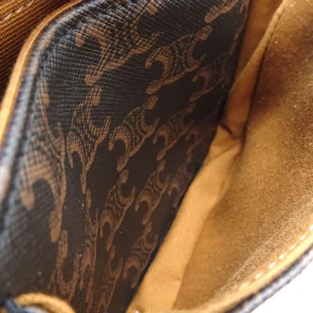 Celine Vintage Pre-owned Canvas shoulder-bags Brown Dames