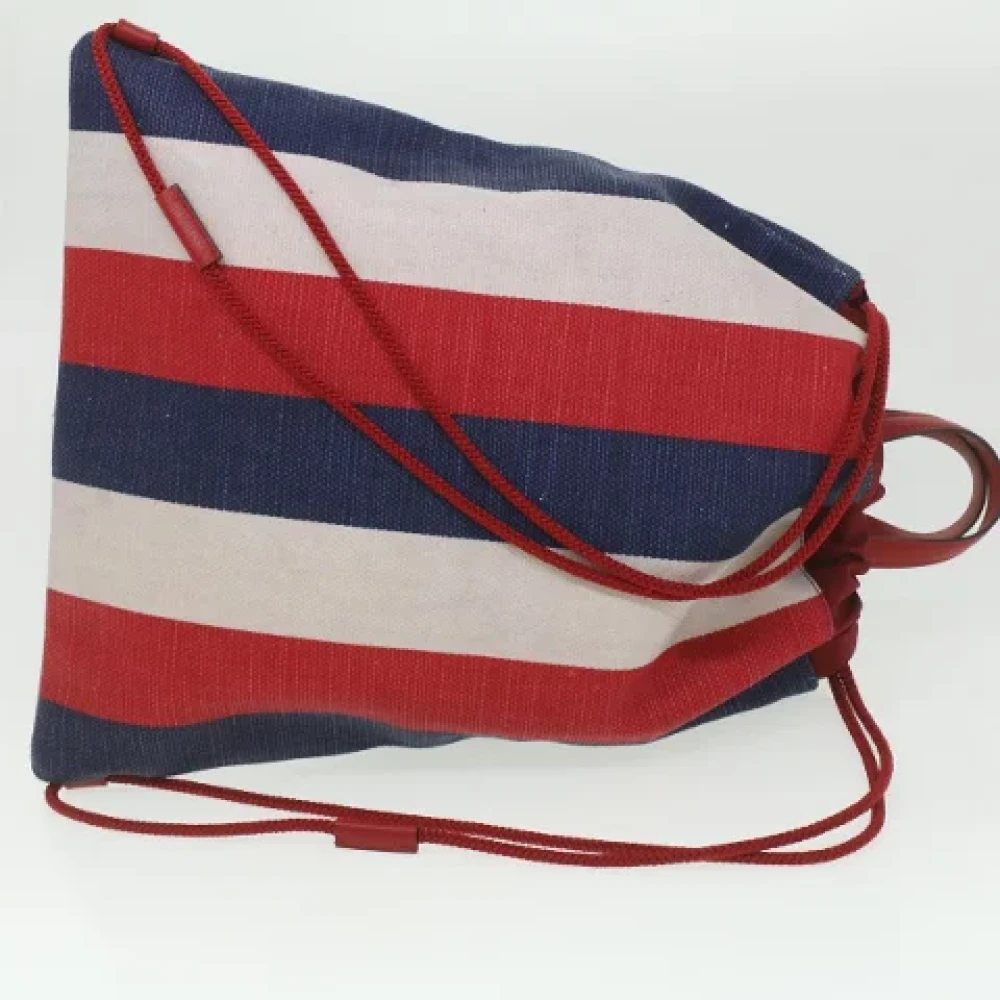 Gucci Vintage Pre-owned Canvas backpacks Red Dames