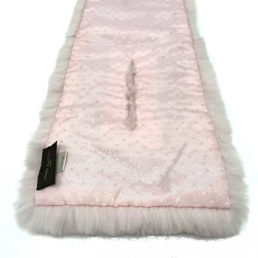 Louis Vuitton Vintage Pre-owned Silk scarves Pink Dames