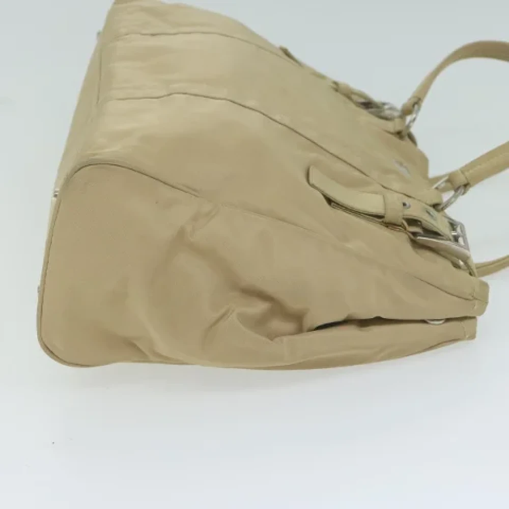 Prada Vintage Pre-owned Nylon totes Beige Dames