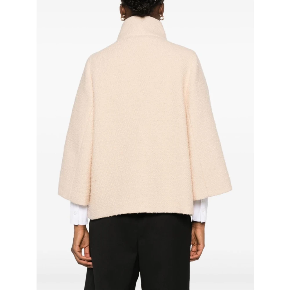 Fay Hoge hals wollen jas roze Pink Dames