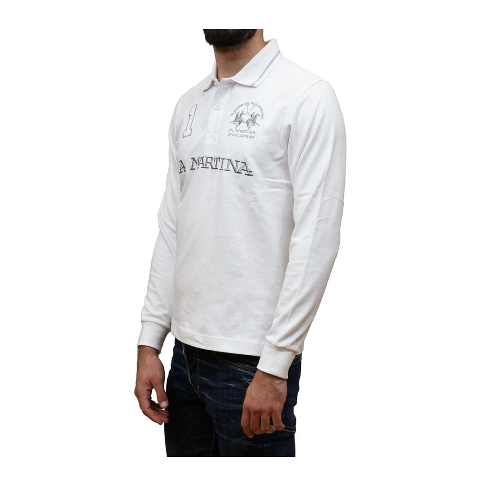 LA MARTINA Wit Lang Polo Shirt White Heren