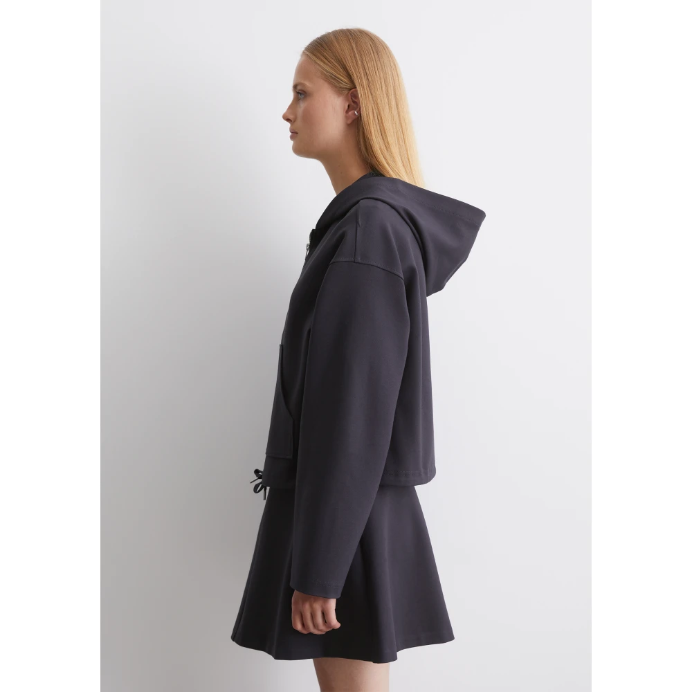 Marc O'Polo Hoodie met rits normaal Blue Dames