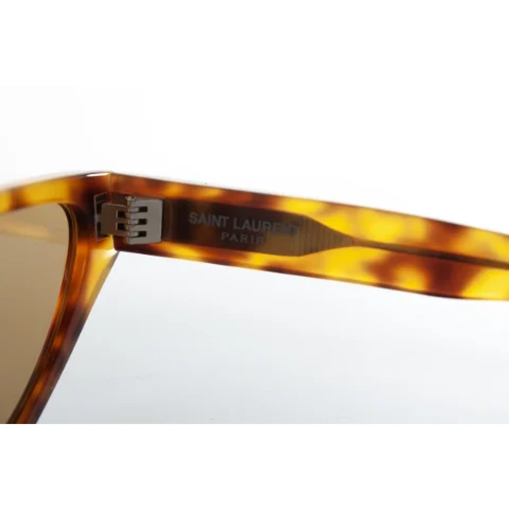 Yves Saint Laurent Vintage Pre-owned Fabric sunglasses Brown Dames