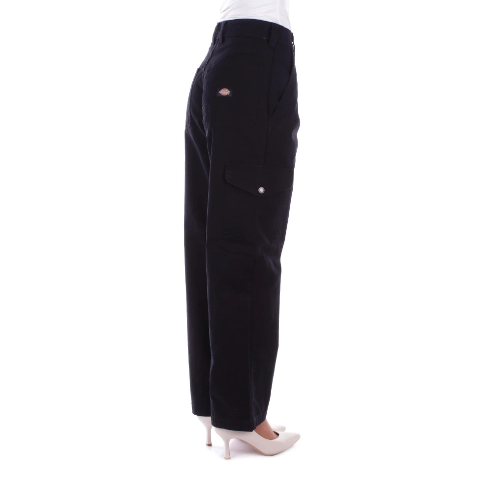 Dickies Zwarte broek met logo Black Dames