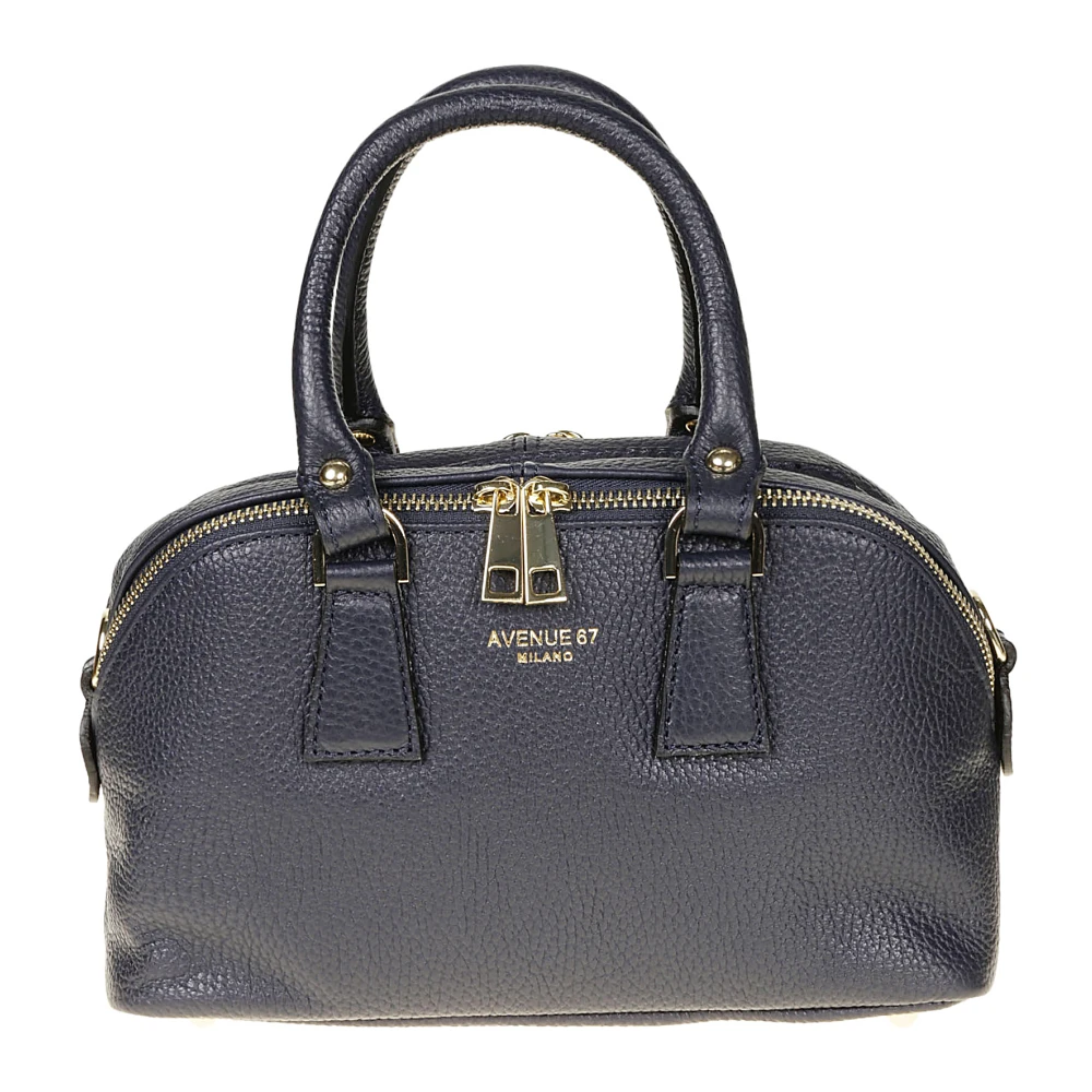 Avenue 67 Zachte Dubbele Compartiment Tas met Riem Black Dames