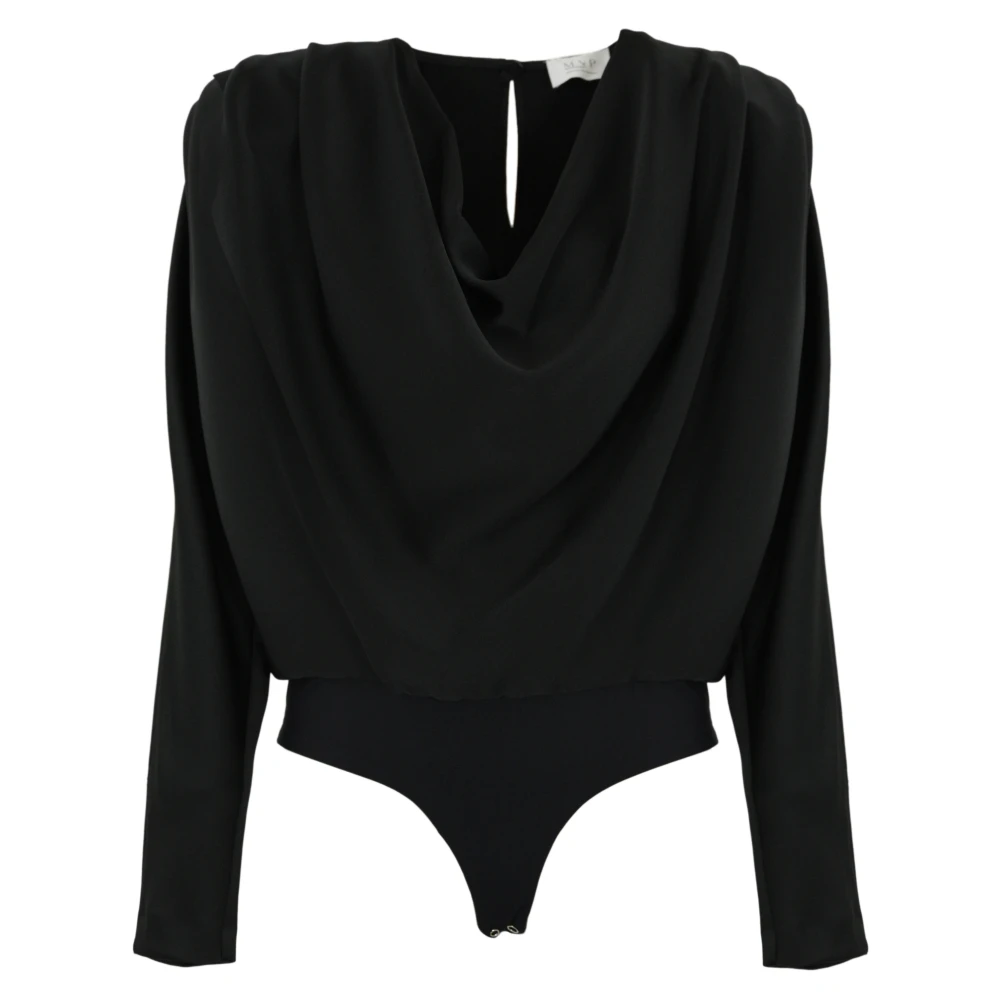 MVP wardrobe Zwarte top met lange mouwen Black Dames