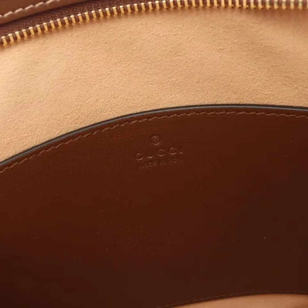 Gucci Vintage Pre-owned Canvas clutches Beige Dames