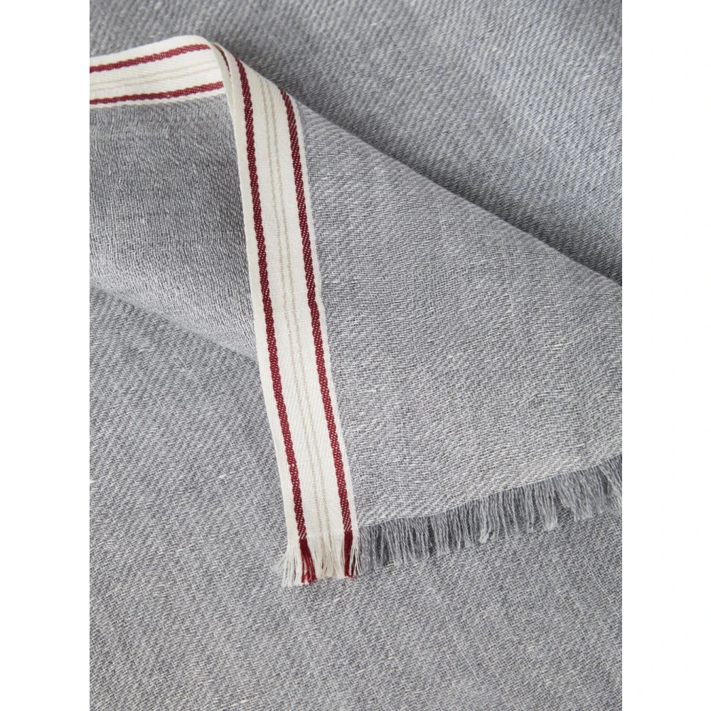 BRUNELLO CUCINELLI Luxe Sjaals Collectie Gray Heren