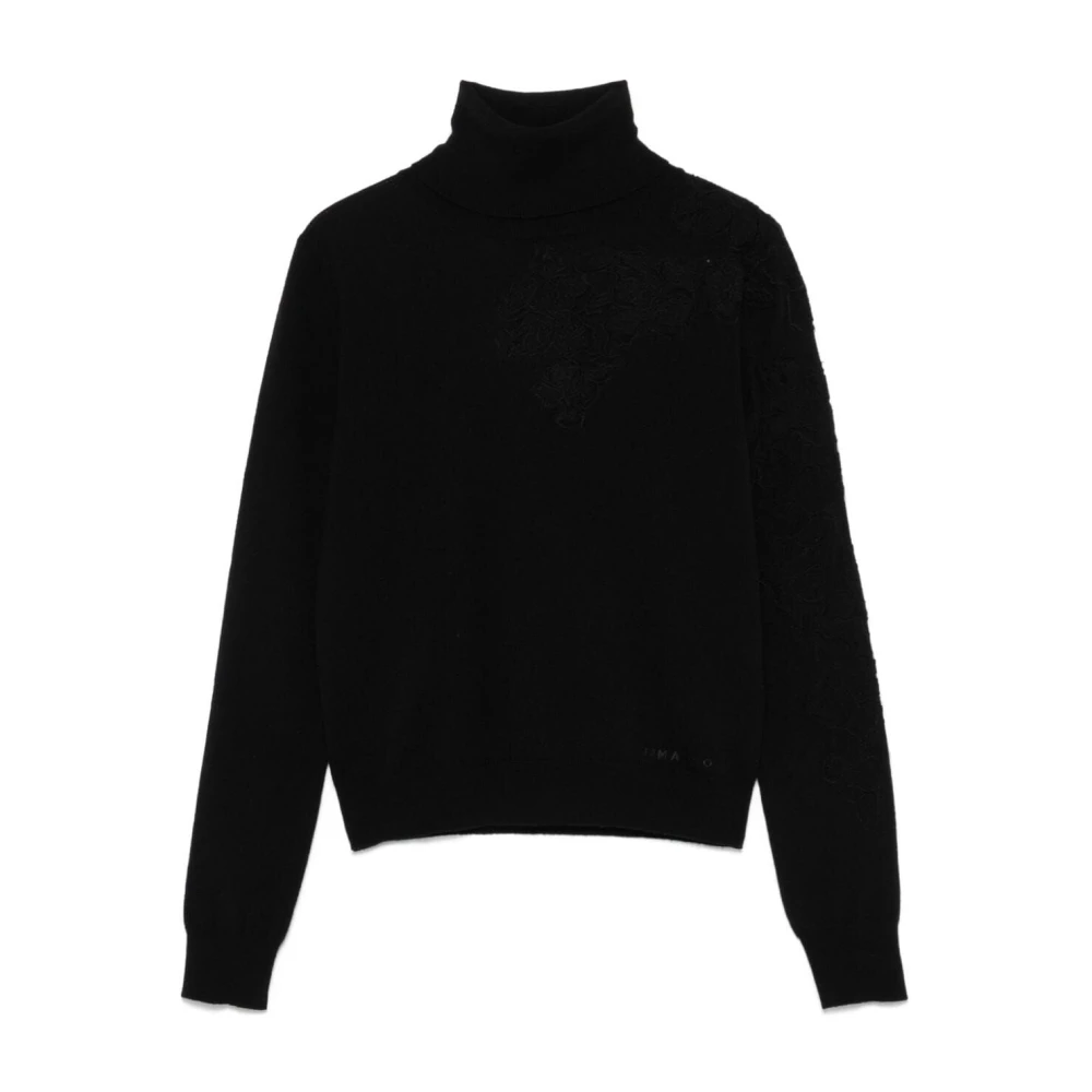 Ermanno Scervino Zwarte Lupetto Trui Black Dames