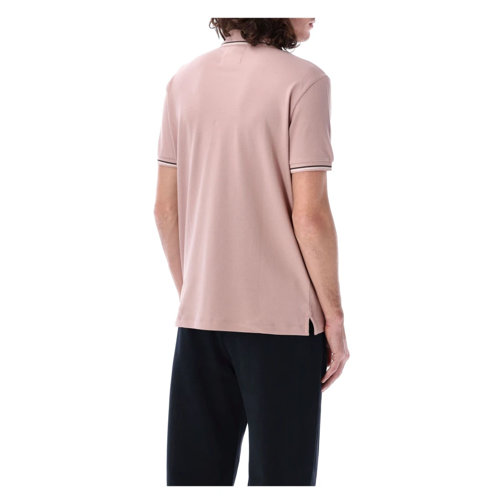 Emporio Armani Klassieke Polo Shirt voor Mannen Pink Heren