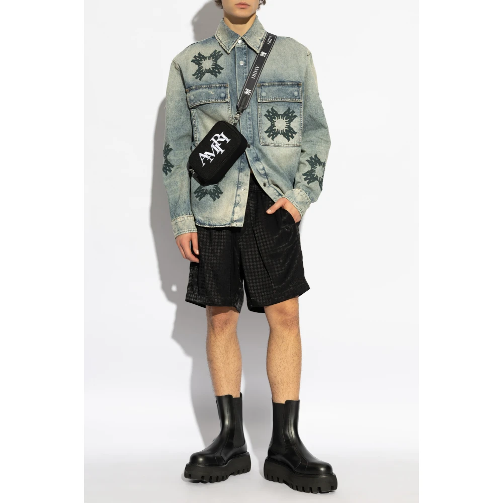 Amiri Logo shorts Black Heren