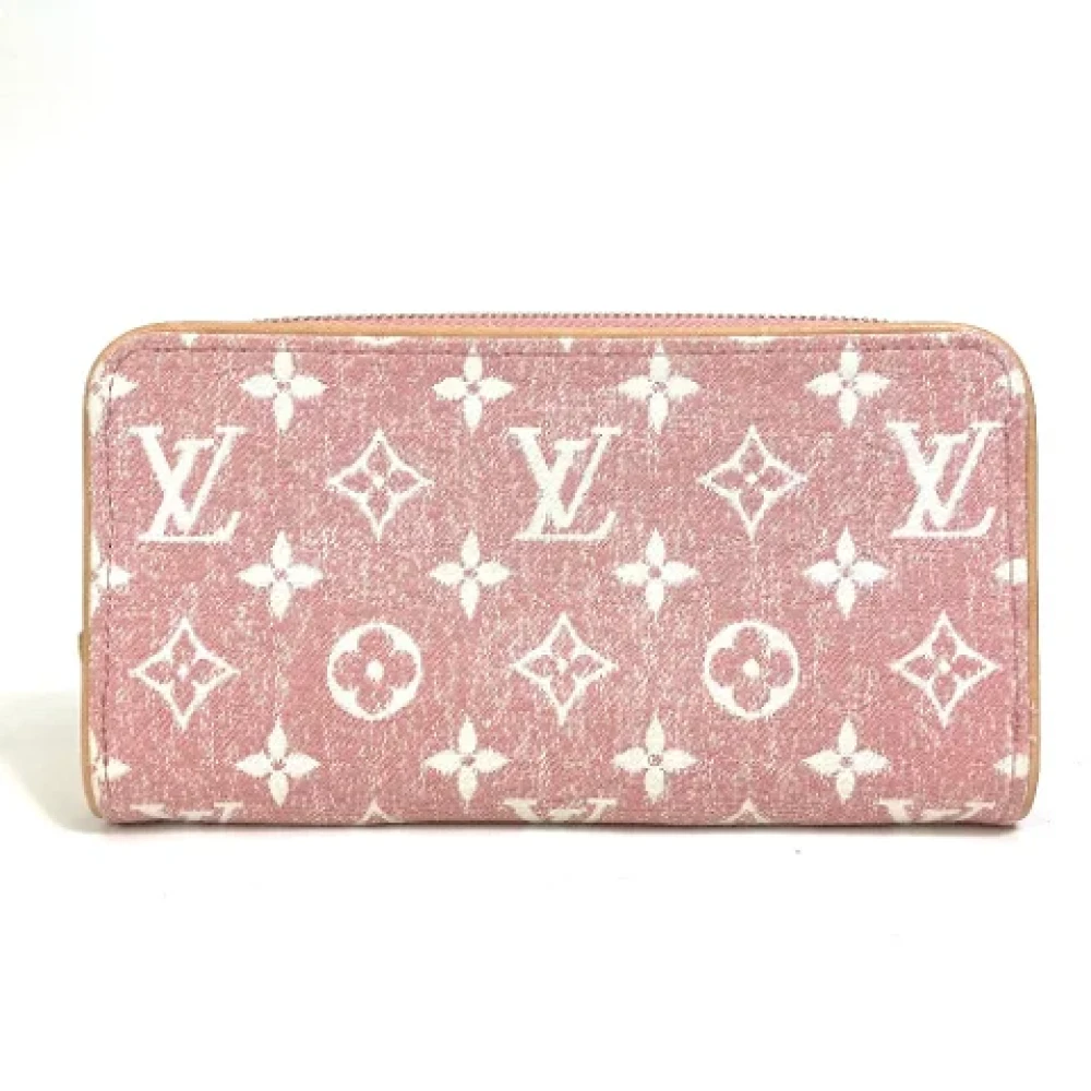 Louis Vuitton Vintage Pre-owned Denim wallets Pink Dames