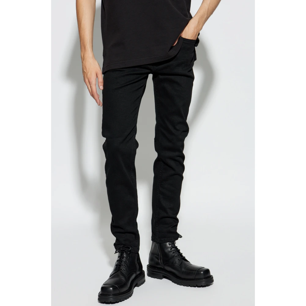 Versace Jeans Couture Jeans met logo Black Heren