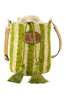 Small V Logo Bucket Bag