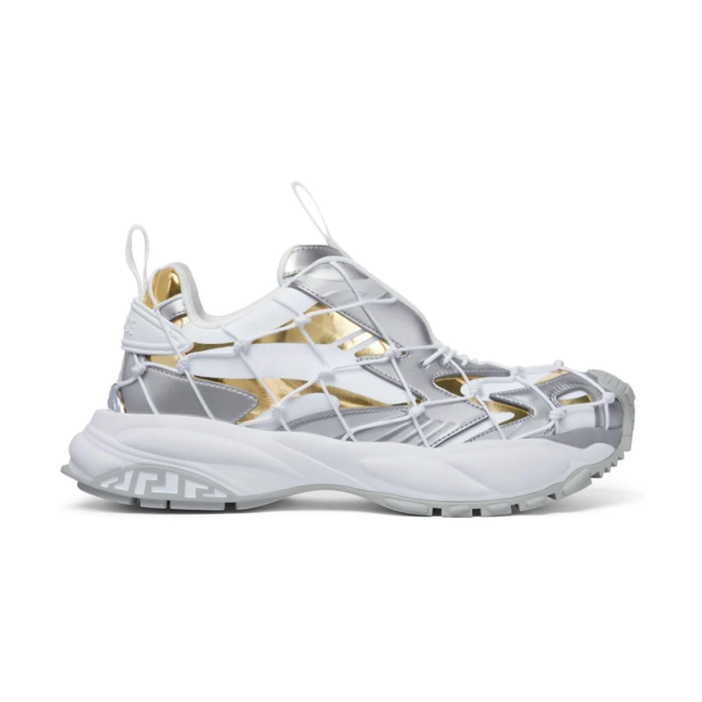 Versace Men's White Sneakers,, Trainers Ss25 Size 7 Uk