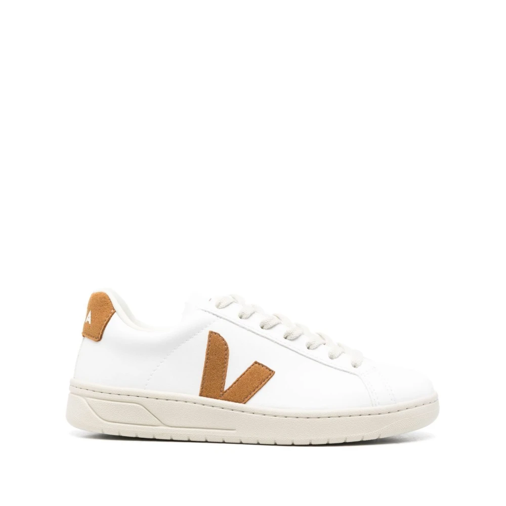 Veja Witte en bruine sneakers Aw24 Heren Schoenen