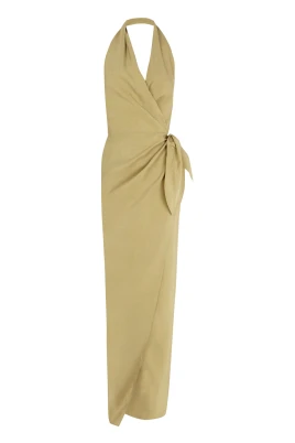 Halter Wrap Dress