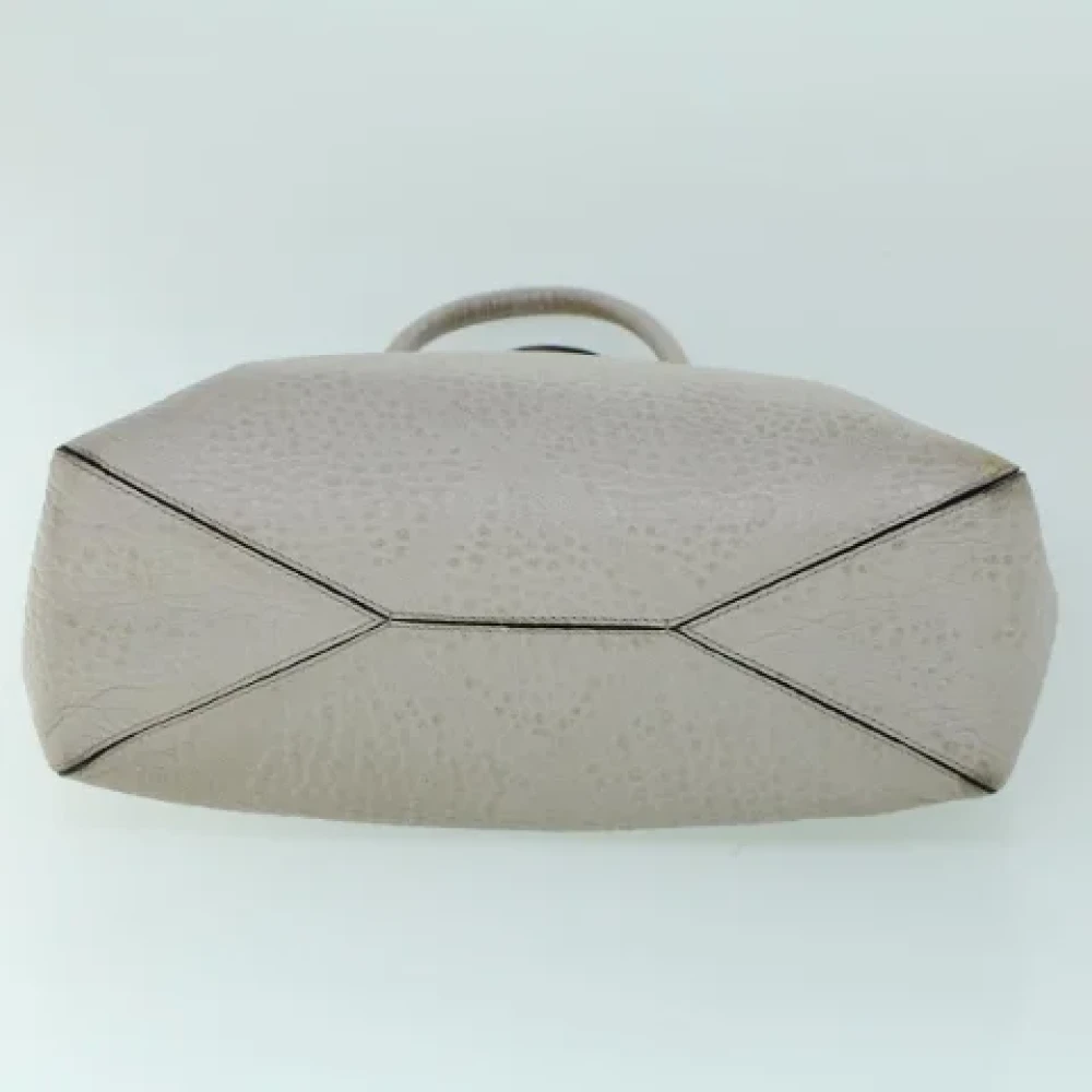 Burberry Vintage Pre-owned Leather totes Gray Dames