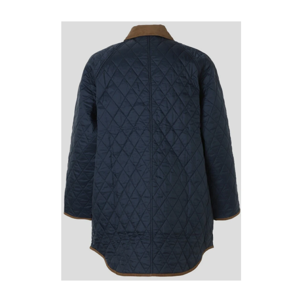 Barbour Polyester Jas voor Stijlvolle Outfits Blue Dames