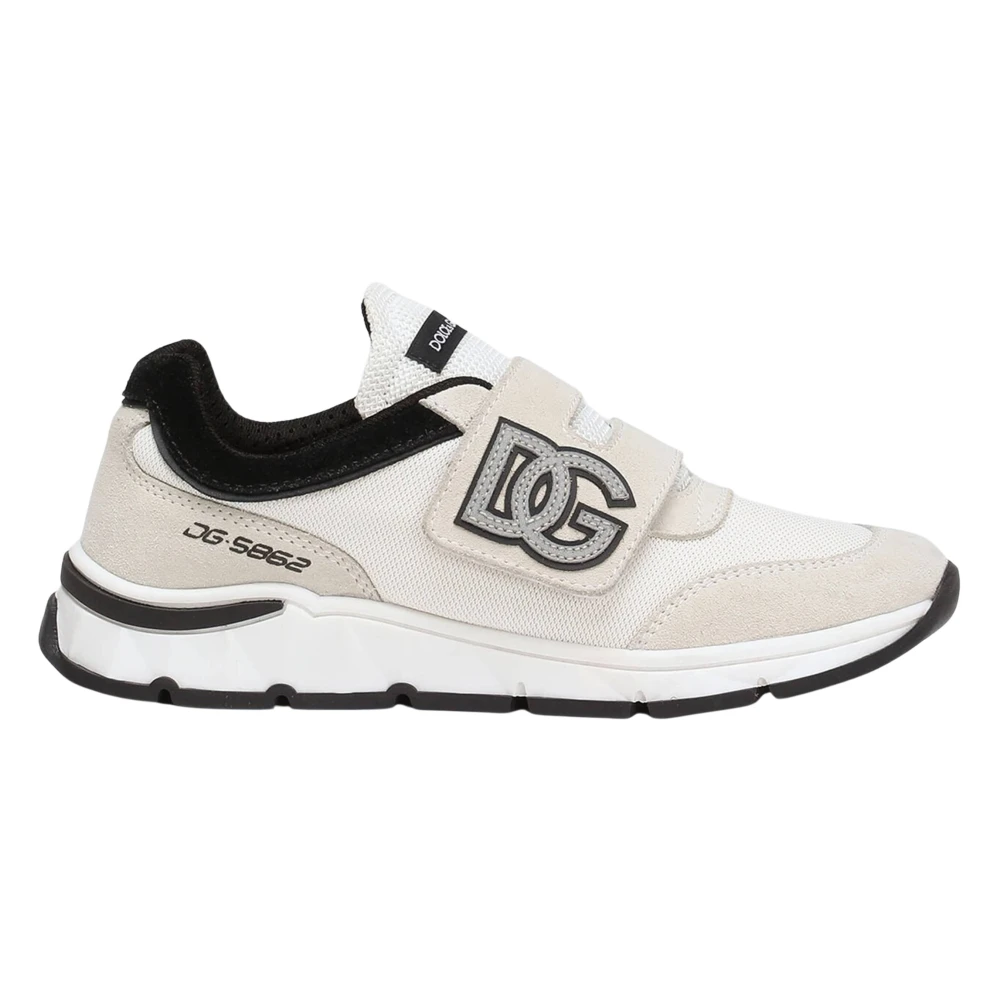Dolce & Gabbana Boys White Dg Velcro Strap Trainers - Kids Sneakers - 21 Eu - Kids