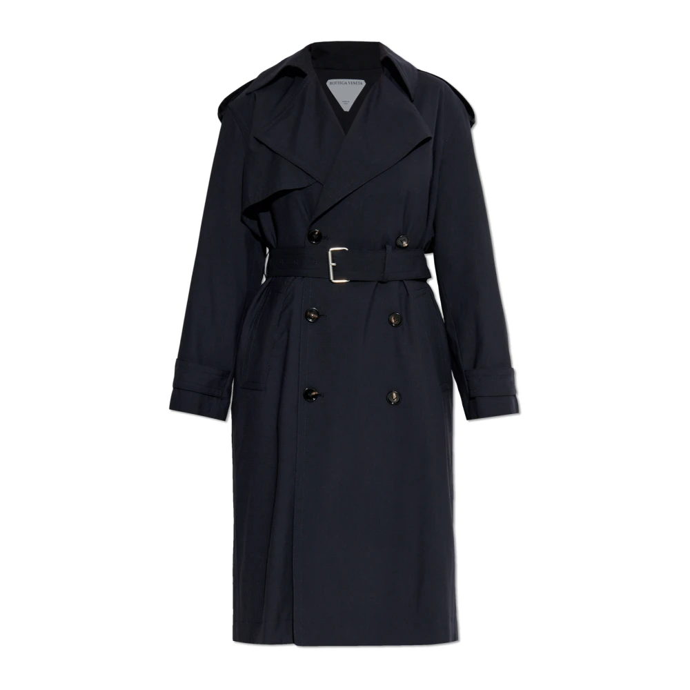 Bottega Veneta Wollen trenchcoat Blue Dames