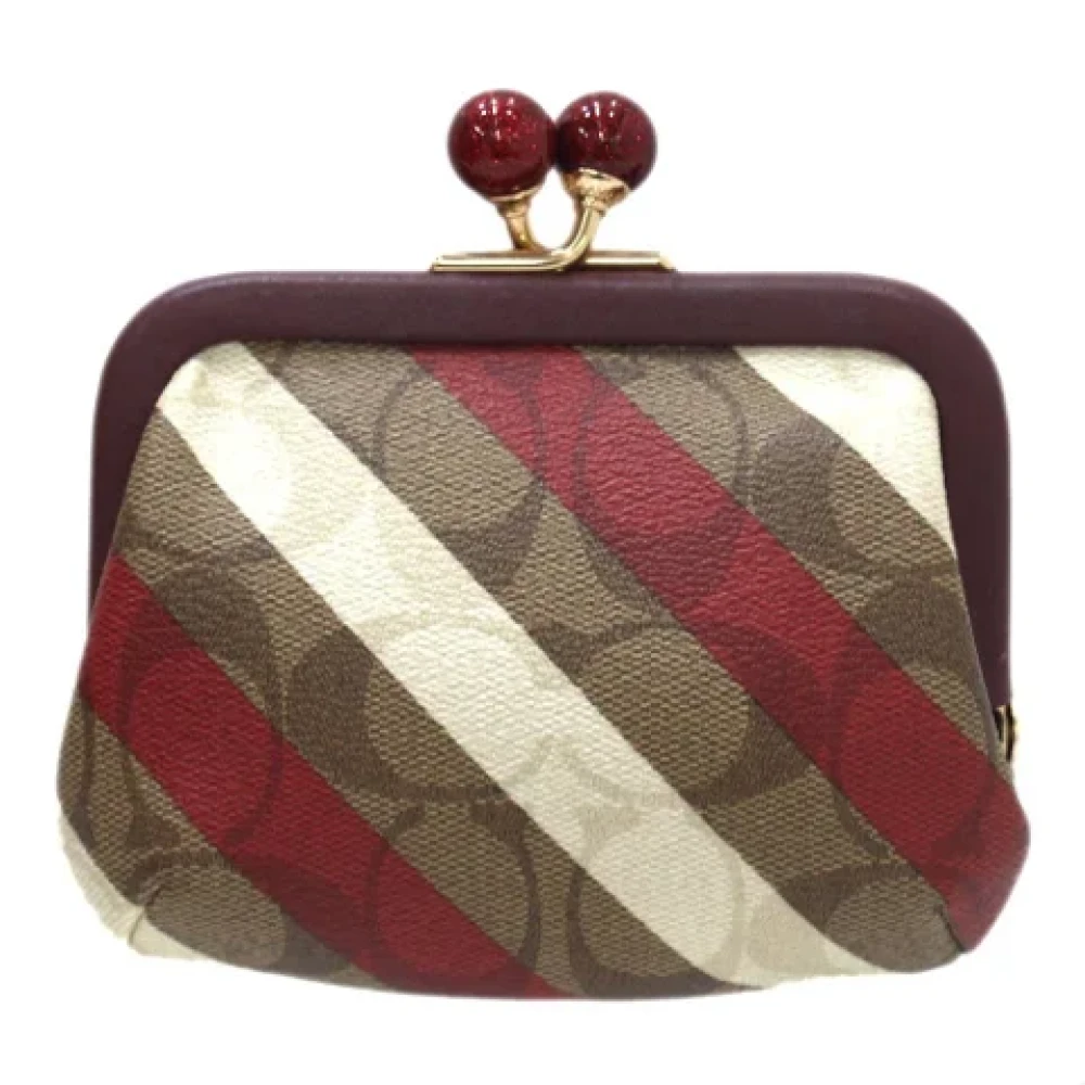 Coach Pre-owned Fabric wallets Multicolor Dames