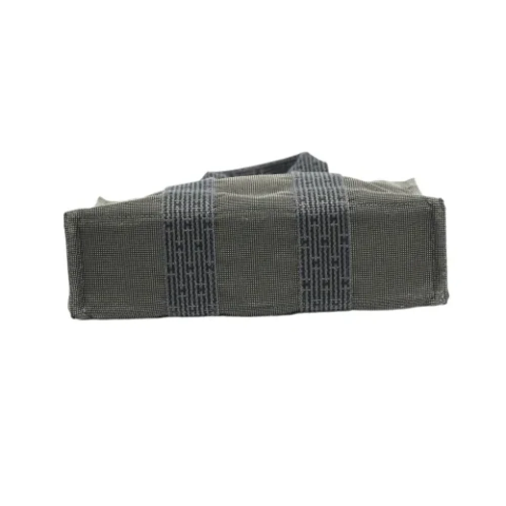 Hermès Vintage Pre-owned Canvas handbags Gray Dames