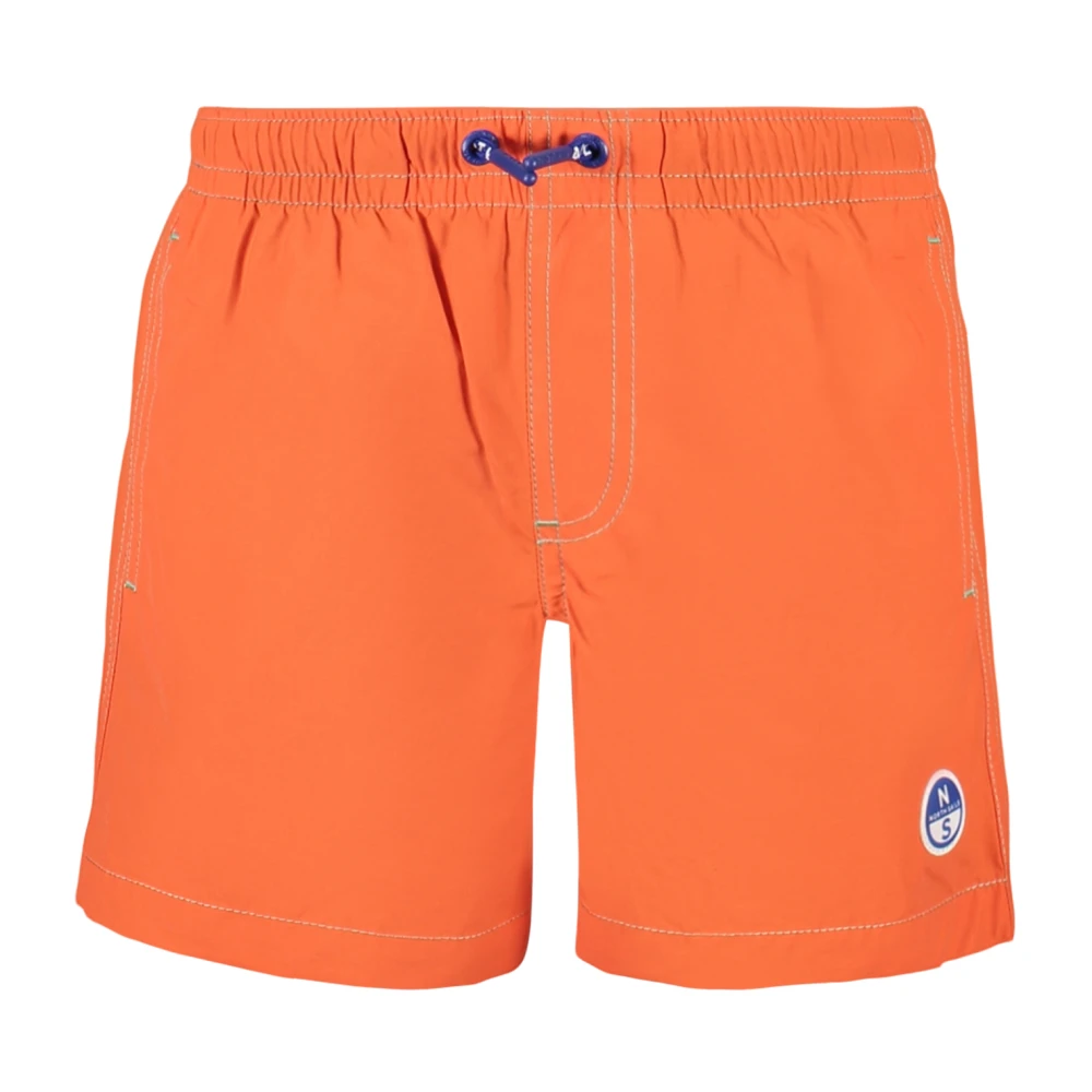 North Sails Orange Kids Swimming Trunks, Male, 8 Y, Basic Volley Swim Boxer Shorts