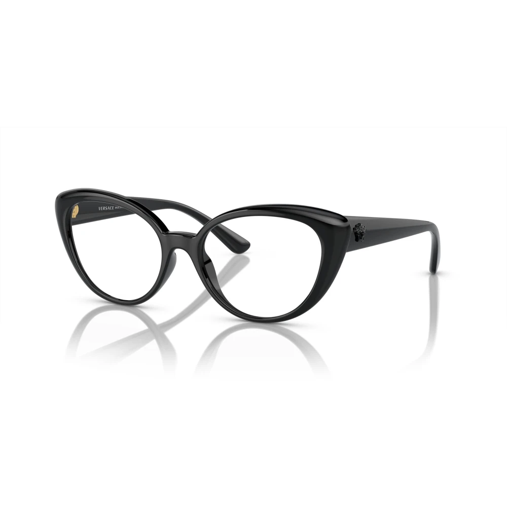 Versace Zwart Goud Logo Brillen Monturen Black Dames