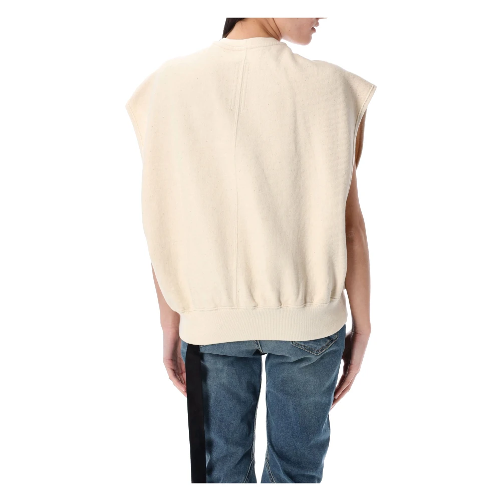 Rick Owens Oversized Gebreide Kleding Natuurlijk Ss25 Beige Dames