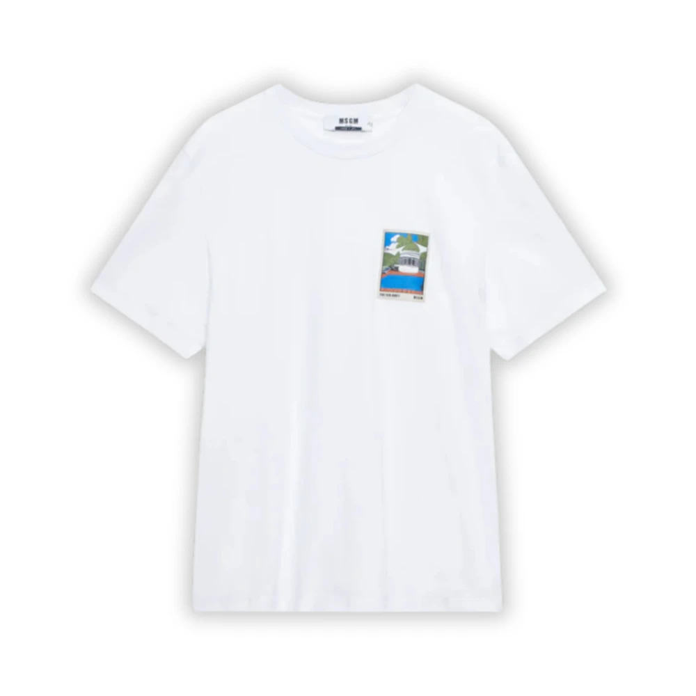 Msgm - Tops > T-Shirts - White - Msgm - Modalova