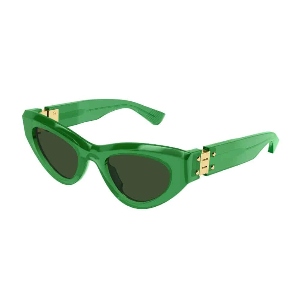 Bottega Veneta Women's Green Cat-Eye Sunglasses - Sunglasses - 49 Mm - Accessories