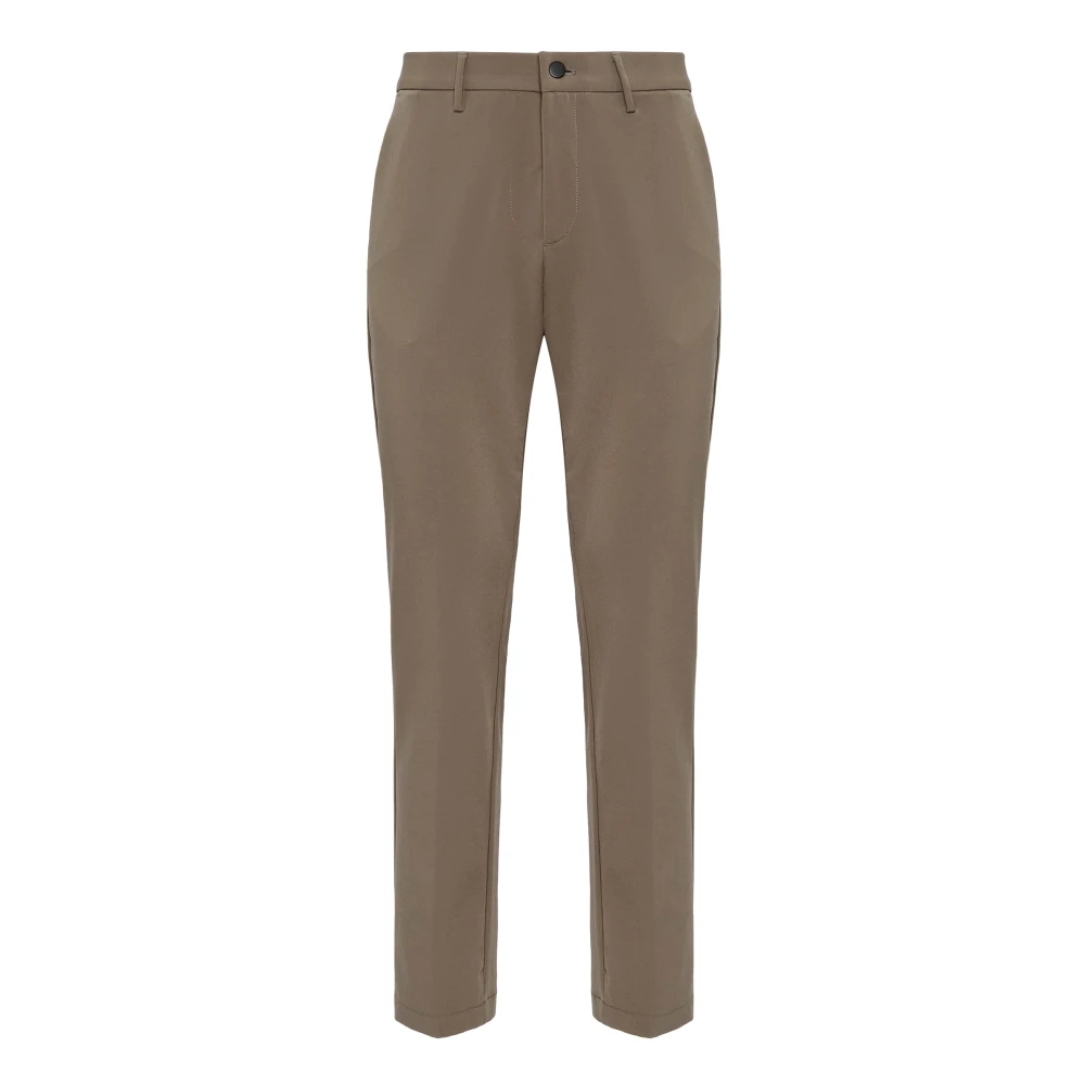 Boggi Milano Stretch Nylon Broek Gray Heren