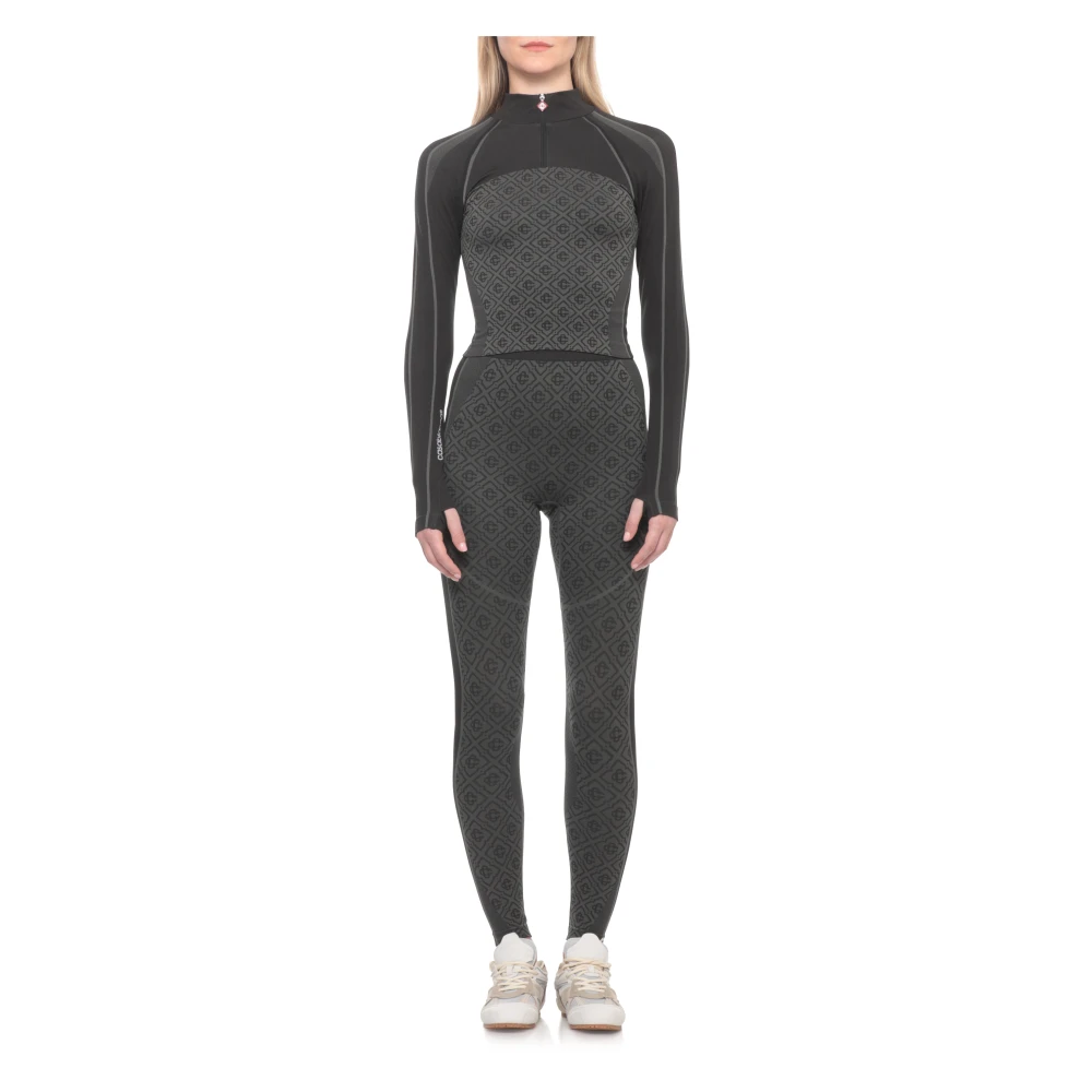 Casablanca Paris Women's Multicolor Grey Seamless Monogram Leggings, Size L/Xl By - Image 2